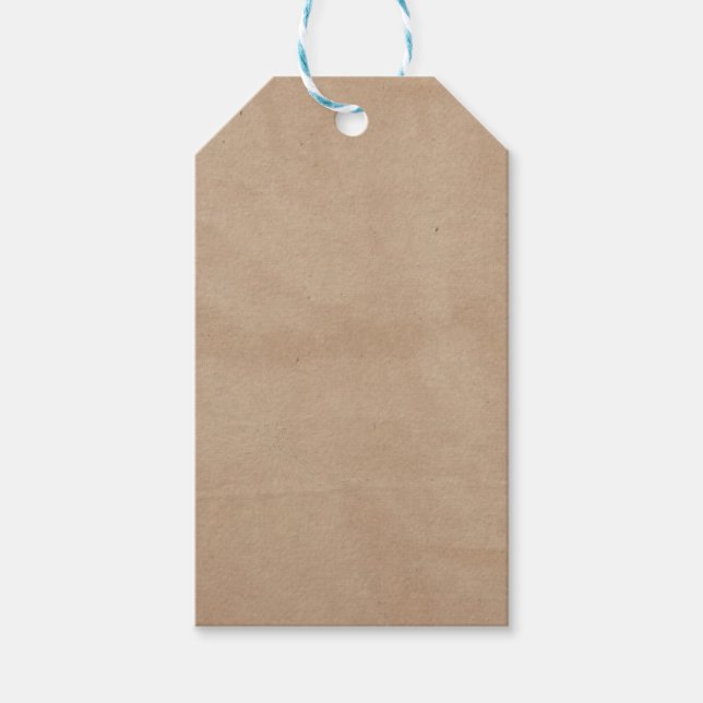 Template - Paper Bag Background Gift Tags (Front)