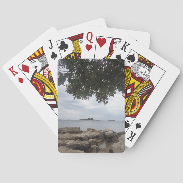 Template Photo Rectangle Camera Playing Cards (Back)