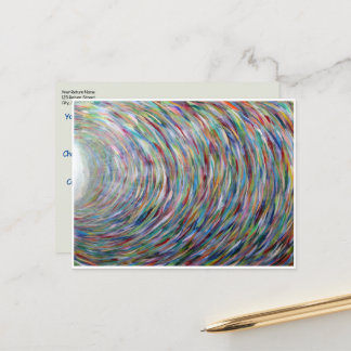 Template Postcard Original Art Rainbow