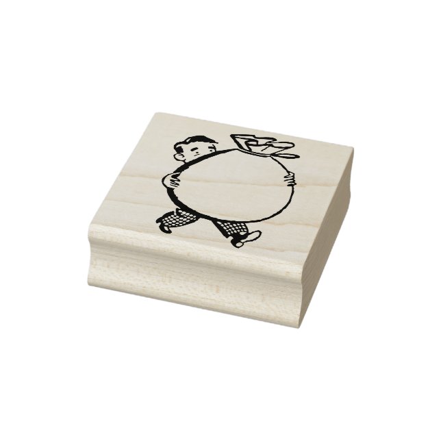 template put your name money bags rubber stamp (Stamp)