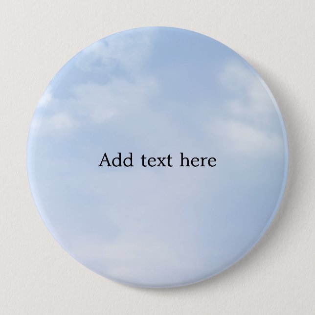 Template, ready to personalise, 10 cm round badge (Front)