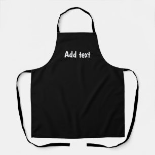Template, ready to personalise with your text apron