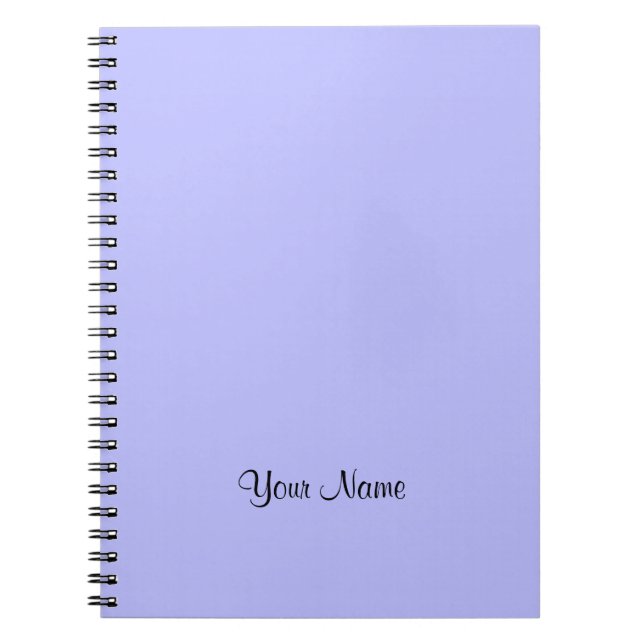 Template, ready to personalize notebook (Front)