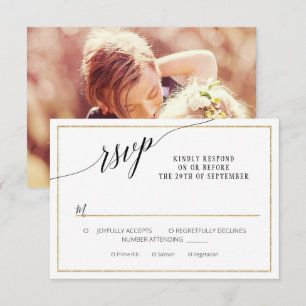 TEMPLATE Script Simple Gold Minimal Wedding Photo