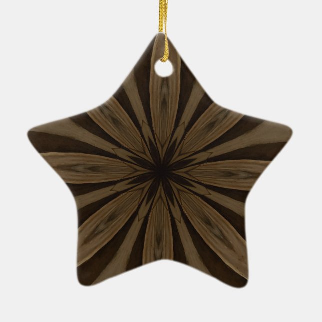 Template Square Ceramic Tree Decoration (Back)