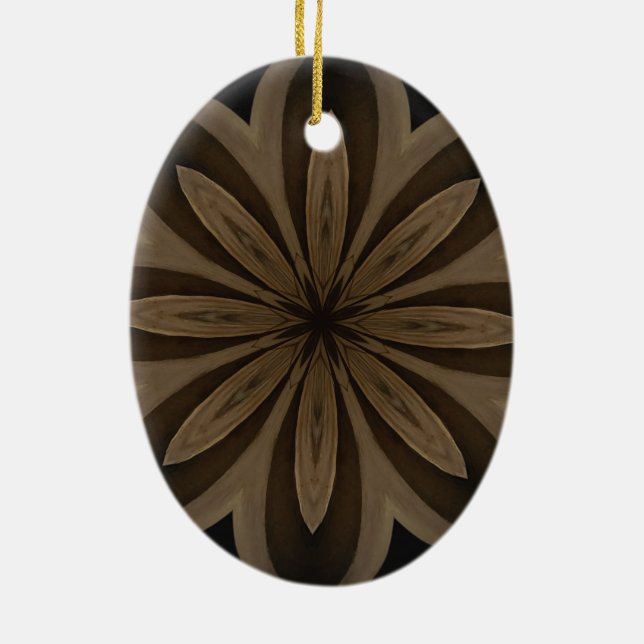 Template Square Ceramic Tree Decoration (Back)