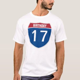 Template text INTERSTATE ONE or TWO-DIGIT NUMBER T-Shirt