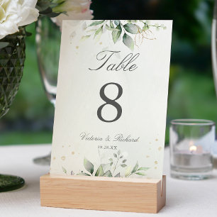 Template Wedding Table Number