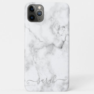 Template White Marble Pattern iPhone 11 Pro Max Case