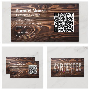 Templates Carpenter Woodworkers Sawmill Business Card