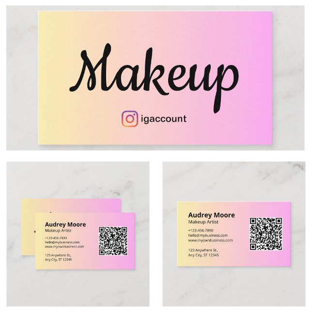 Templates Makeup Artist Girly  Business Card (Templates Makeup Artist Girly Business Card
)