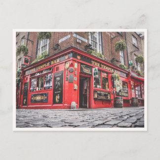 Temple Bar Dublin Irish Pub Photo Postcard