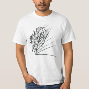 Temple Black White Abstract Tribal Tattoo Art T-Shirt