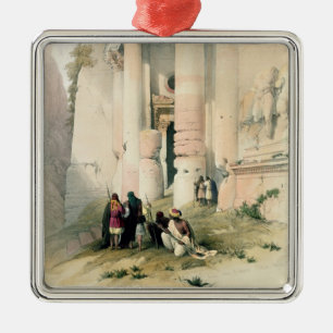 Temple called El Khasne, Petra, March 7th 1839, pl Metal Tree Decoration