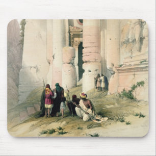 Temple called El Khasne, Petra, March 7th 1839, pl Mouse Mat