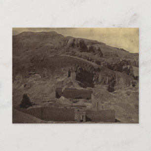 Temple carved into mountainside, Egypt circa 1856 Postcard