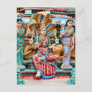 Temple carvings postcard