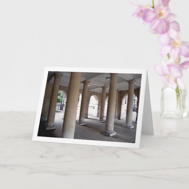 Temple Church, London, England Card (Orchid)