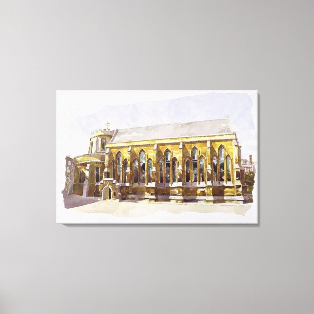 Temple Church Temple Canvas Print (Front)