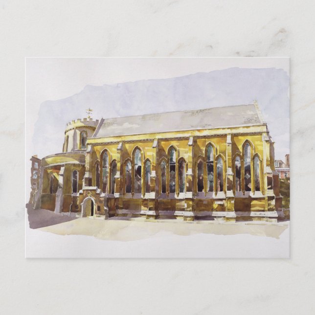 Temple Church Temple Postcard (Front)