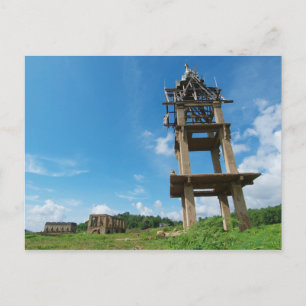 Temple drowning. postcard