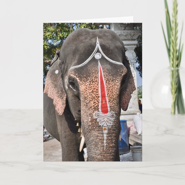 Temple Elephant Card (Front)