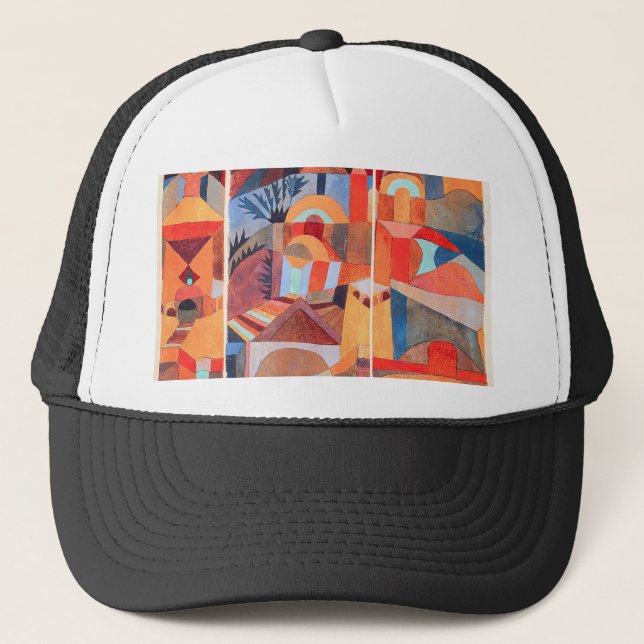 Temple Gardens (1920) by Paul Klee Trucker Hat (Front)