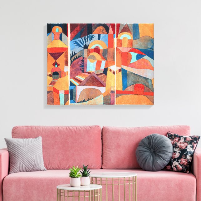 Temple Gardens | Paul Klee | Canvas Print (Insitu(LivingRoom))