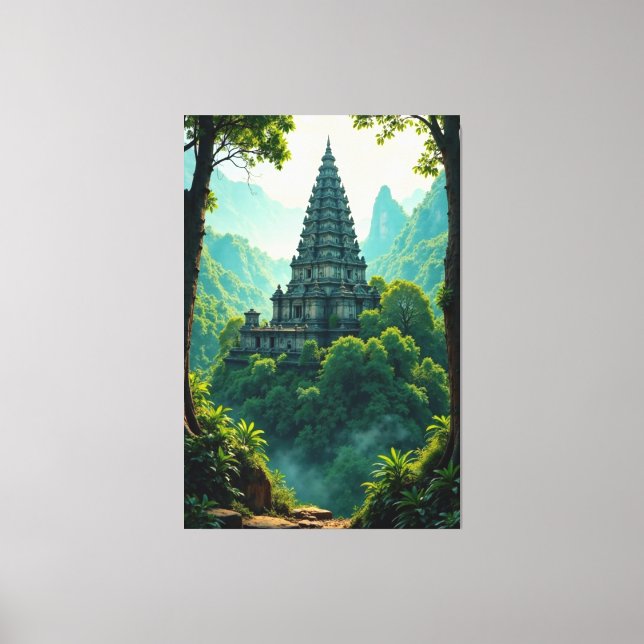 Temple Haven Canvas Print (Front)