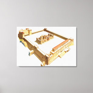 Temple in Jerusalem. Herod's Temple Canvas Print