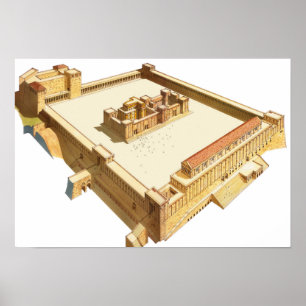 Temple in Jerusalem. Herod's Temple Poster