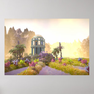 Temple in the Valley Poster