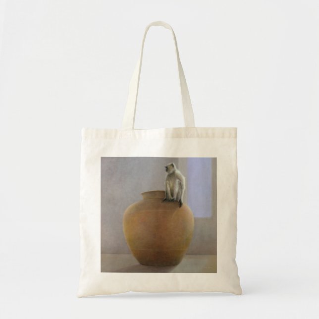 Temple Monkey Tote Bag (Front)