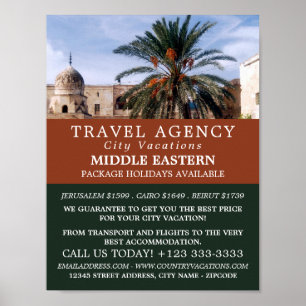 Temple Mount, Jerusalem, Travel Agency Advertising Poster