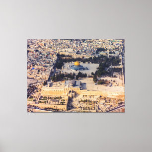 Temple Mount Old City Jerusalem Dome of the Rock Canvas Print