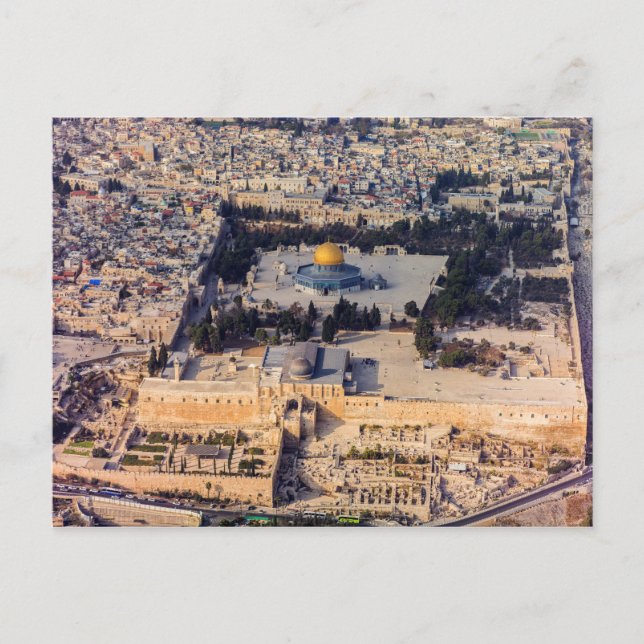 Temple Mount Old City Jerusalem Dome of the Rock Postcard (Front)