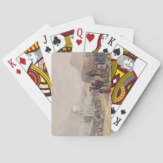 Temple of 'Ahmed Shauh', King of Afghanistan, Kand Playing Cards (Back)
