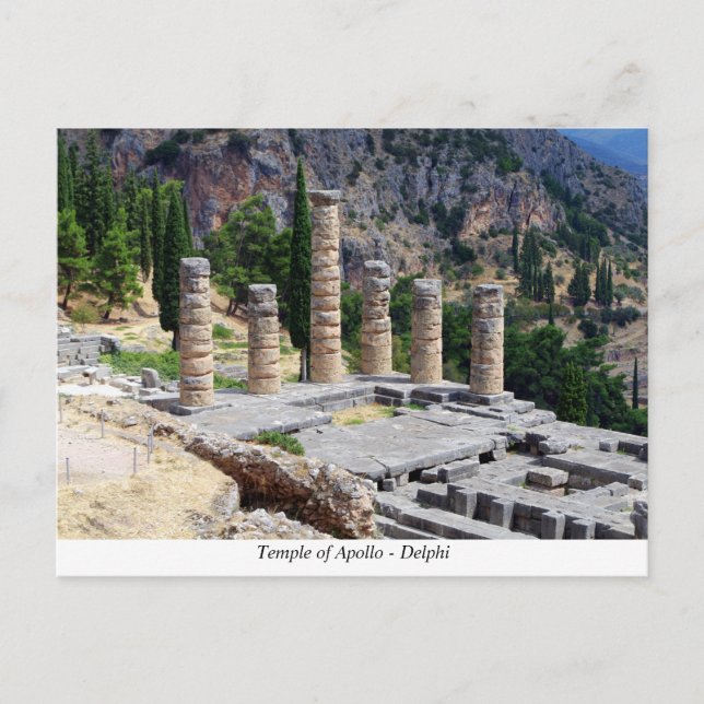 Temple of Apollo – Delphi Postcard (Front)