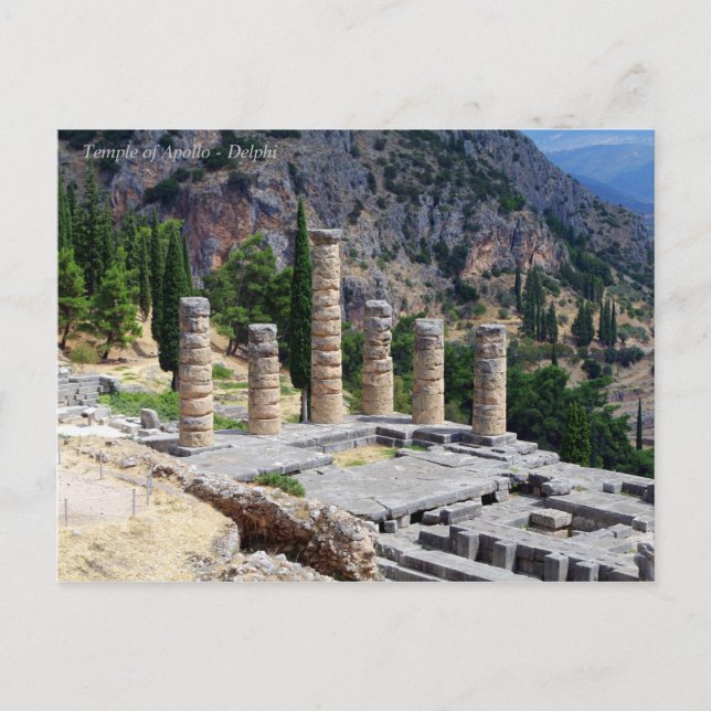 Temple of Apollo – Delphi Postcard (Front)