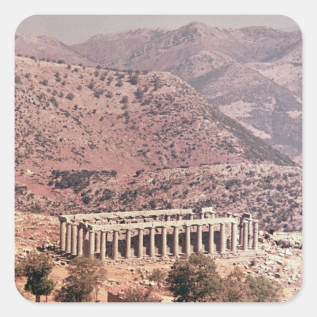 Temple of Apollo Epikourios, c.450-20 BC Square Sticker (Front)