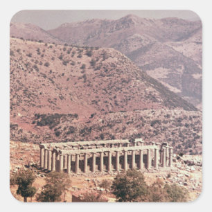 Temple of Apollo Epikourios, c.450-20 BC Square Sticker