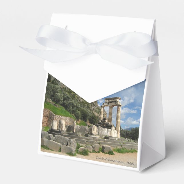 Temple of Athena Pronaea - Delphi Favour Box (Front Side)