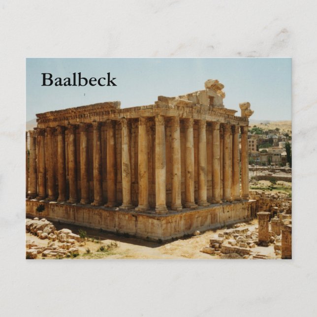 Temple of Bacchus Postcard (Front)