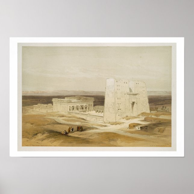 Temple of Edfu, ancient Apollinopolis, Upper Egypt Poster (Front)
