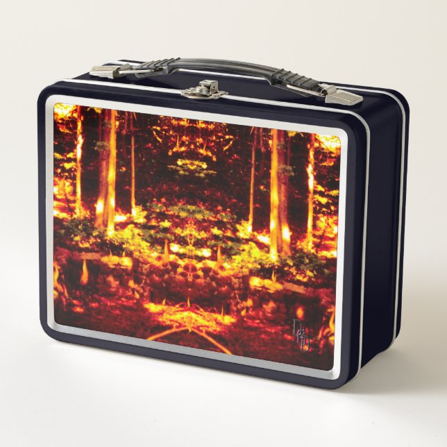 Temple of Fire Metal Lunch Box (Front)