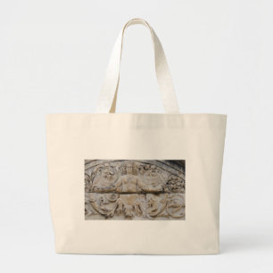 Temple of Hadrian, MEDUSA -  Picture of Medusa Large Tote Bag