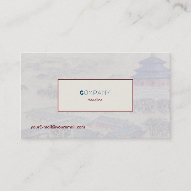 Temple Of Heaven Business Card (Front)