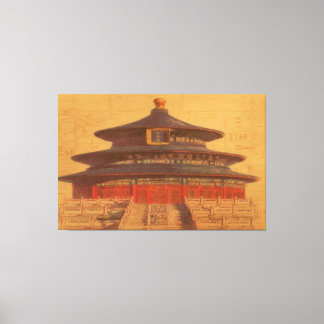 Temple Of Heaven Wrapped Canvas