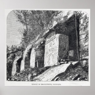 Temple of Inscriptions, Palenque Poster