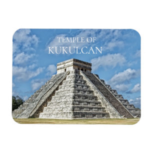 Temple of  Kukulcán, Pyramid, Chichen Itza, Mexico Magnet